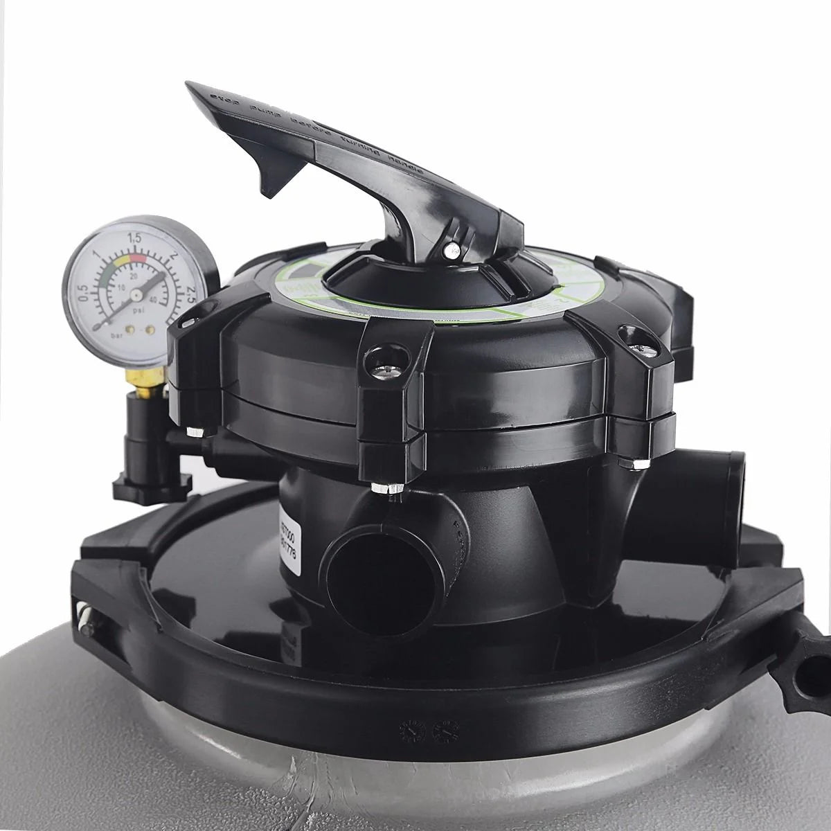 XtremepowerUS Sand Filter Pump for Above Ground Pool, 2400 GPH Pool Filter Pump, 7-Way Valve