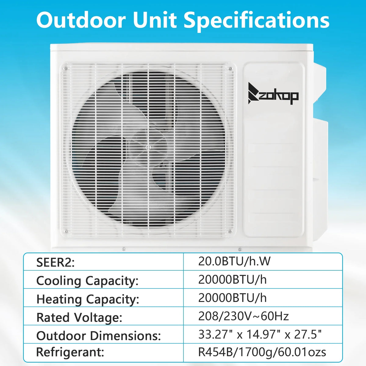 Ktaxon 2 Zone 9000 + 9000 BTU WIFI Mini Split AC/Heating System, 19 SEER2 Dual Zone 18000 BTU Ductless Split Air Conditioner with Pre-Charged Condenser, Heat Pump & 25Ft Installation Kit, 208-230V