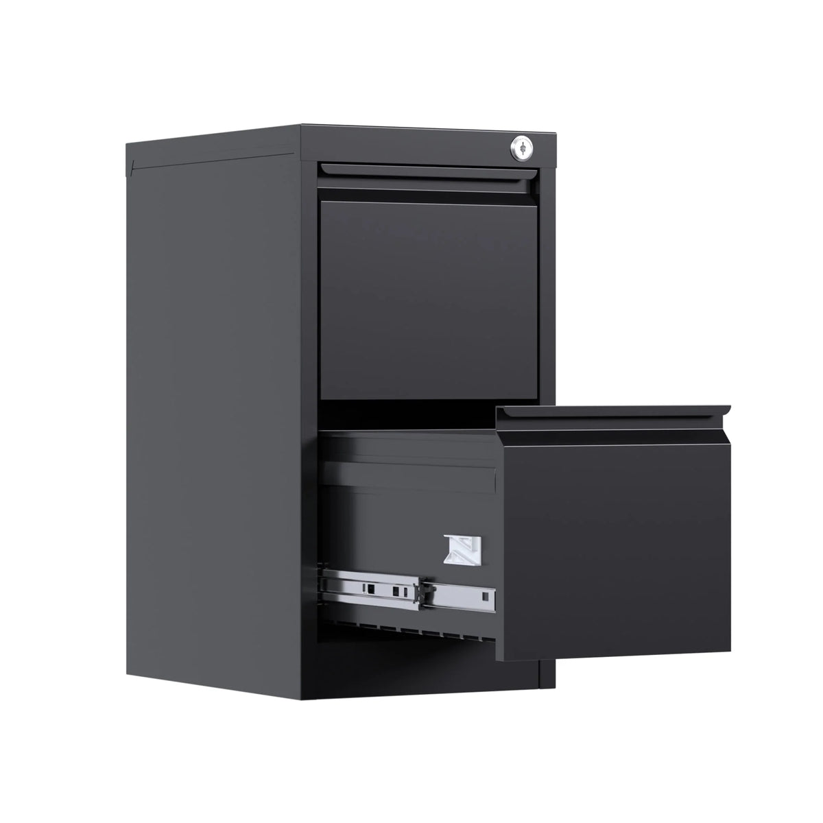 Supeer Four Drawer Metal Lateral File Cabinet, Storage White File Cabinet with Large Deep Drawers, Locking Wide File Cabinet for School, Office, Home,  Assembly Required