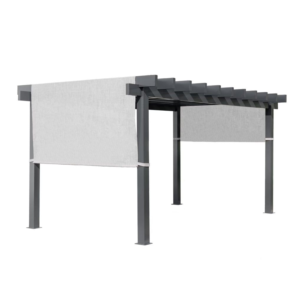 Sojag Outdoor 10' x 10' Yamba Pergola Square Shaped Gazebo, Dark Grey