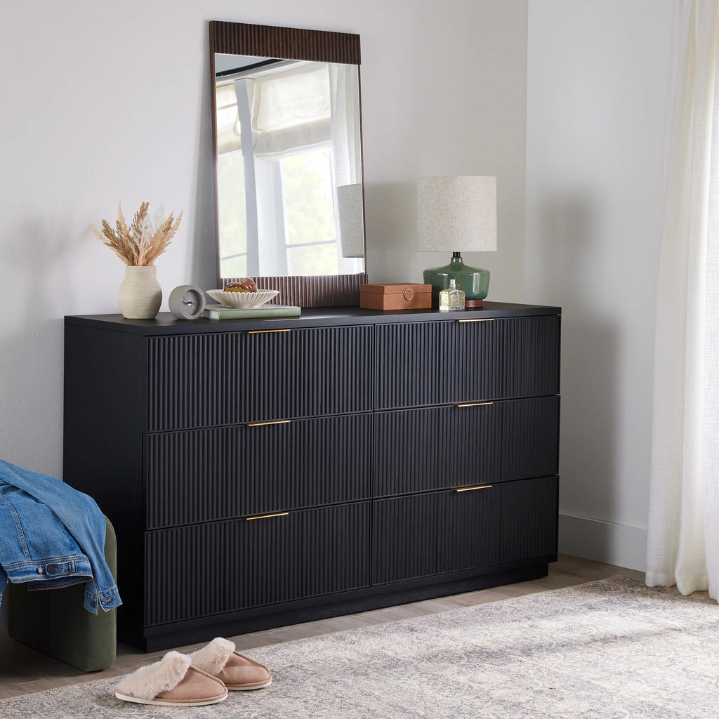 Better Homes and Gardens Lillian 6 Drawer Dresser, White