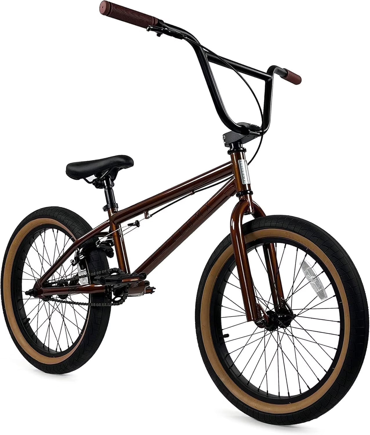 Elite BMX Bicycle 20” Freestyle Bike - Stealth Blue Purple Ideal for Ages 7 to 18 Years