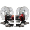 Power Stop Front and Rear Ceramic Brake Pad and Drilled and Slotted Rotor Kit K7924