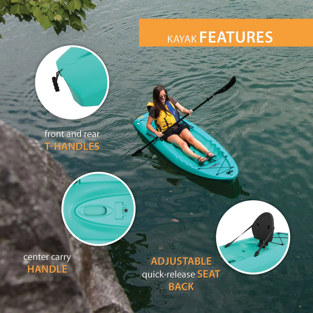 Lifetime Hydros 101 inch Sit-on-Top Kayak, Orange (90595)