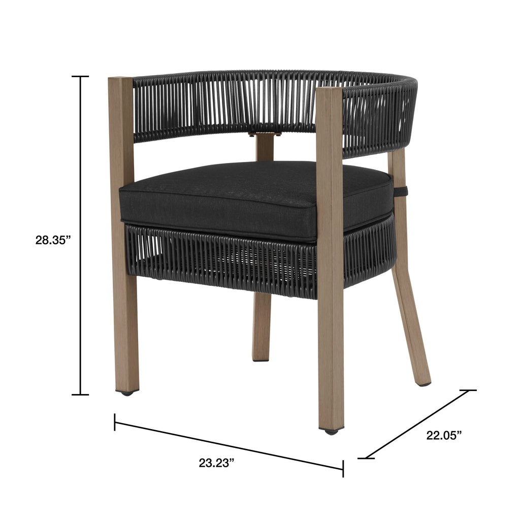 Better Homes & Gardens Tarren 5 Piece Outdoor Dining Set, Black