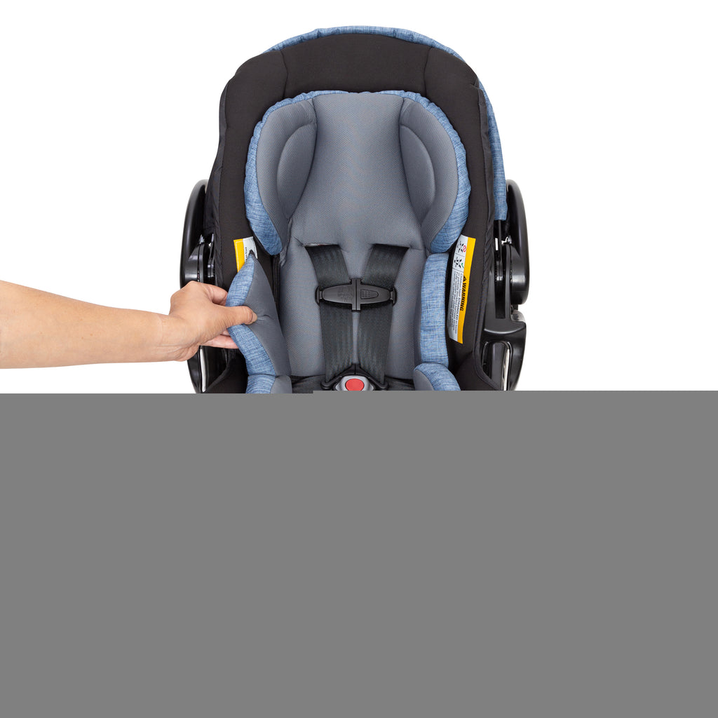 Baby Trend Secure Snap Tech™ 35.00 lbs Infant Car Seat. Blue Chambray