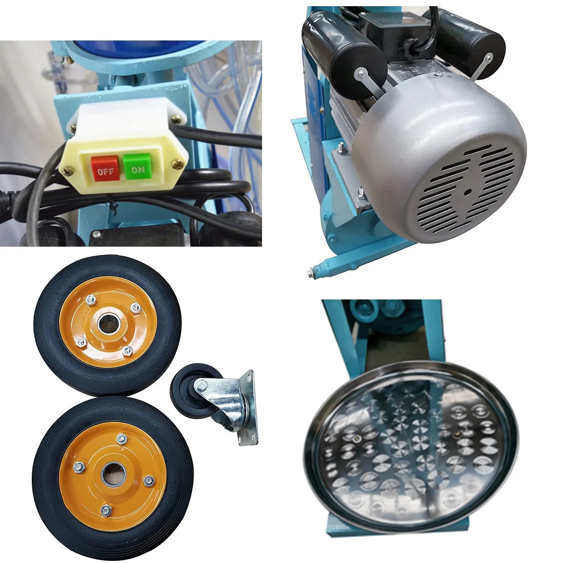 INTBUYING Electric Cow and Goat Piston Milking Machine with 25L Stainless Steel Bucket