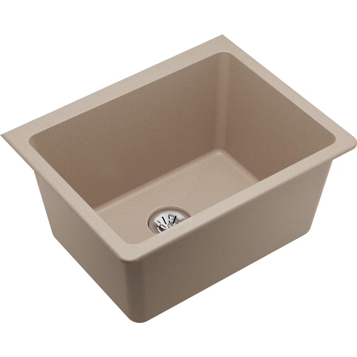 Elkay Quartz Classic 25" x 18-1/2" x 11-13/16", Undermount Laundry Sink with Perfect Drain, White