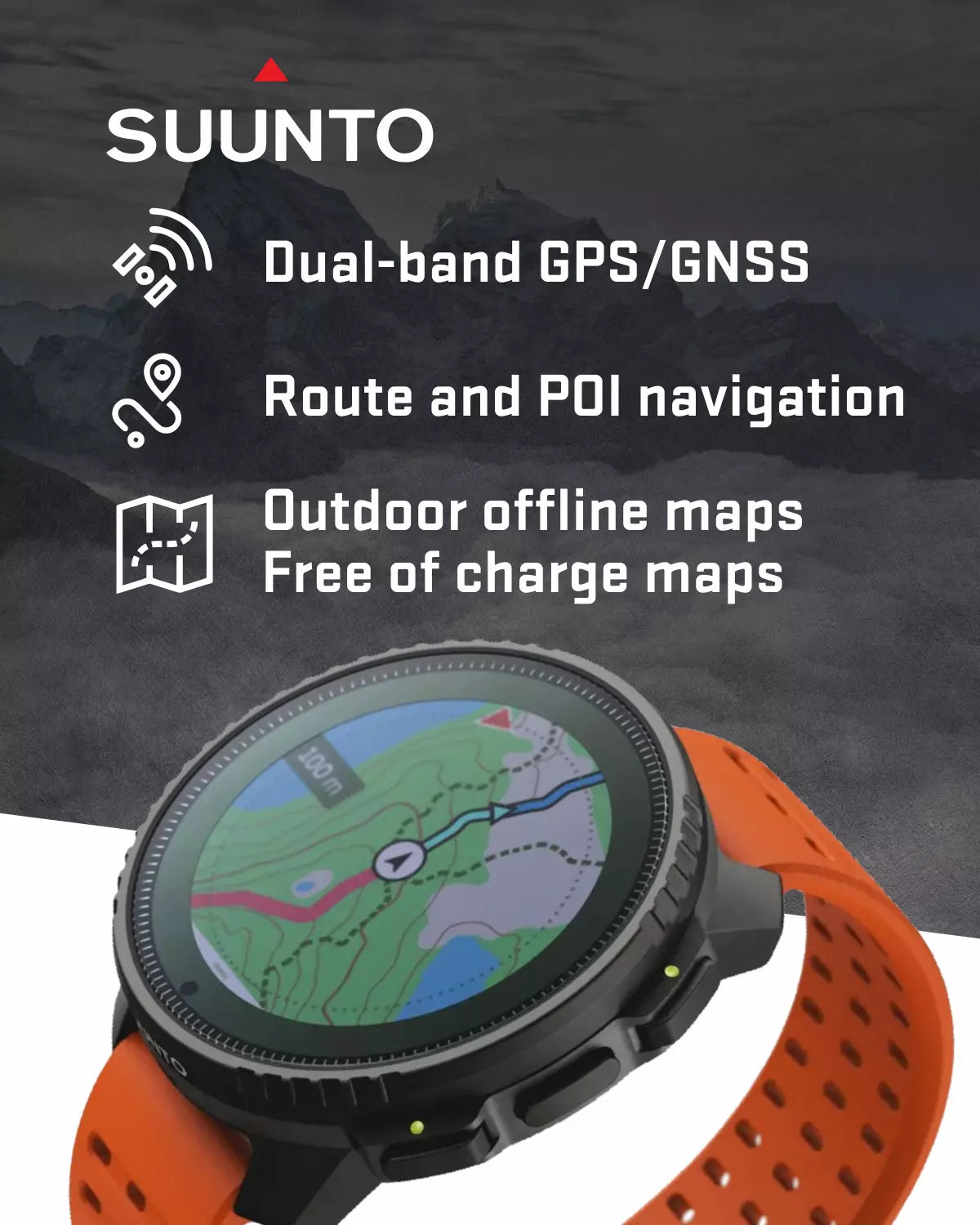Suunto Vertical Watch, All Black, One Size