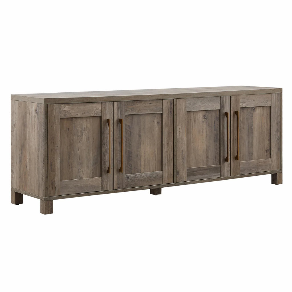 Evelyn&Zoe Chabot Rectangular TV Stand for TV's up to 75", Alder Brown