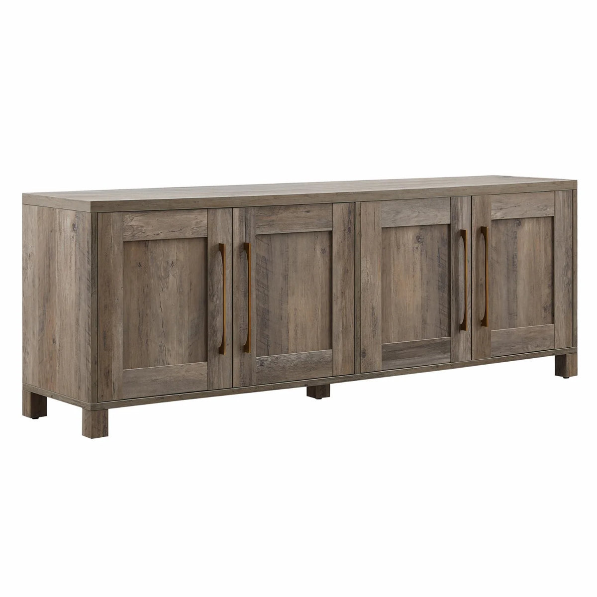 Evelyn&Zoe Chabot Rectangular TV Stand for TV's up to 75", Alder Brown