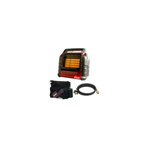 Mr. Heater Portable Big Buddy Propane Heater with 10-Feet Propane Hose Bundle