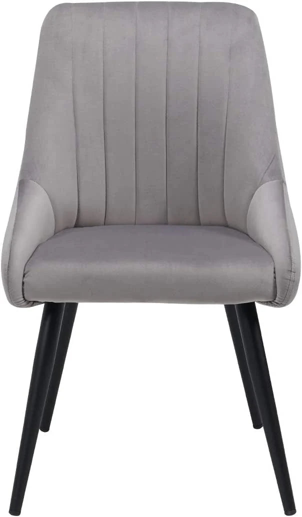 Duhome Velvet Dining Chairs Set of 2 Side Chairs for Dining Room, Modern Accent Chairs Upholstered Office Guest Chair, Gray