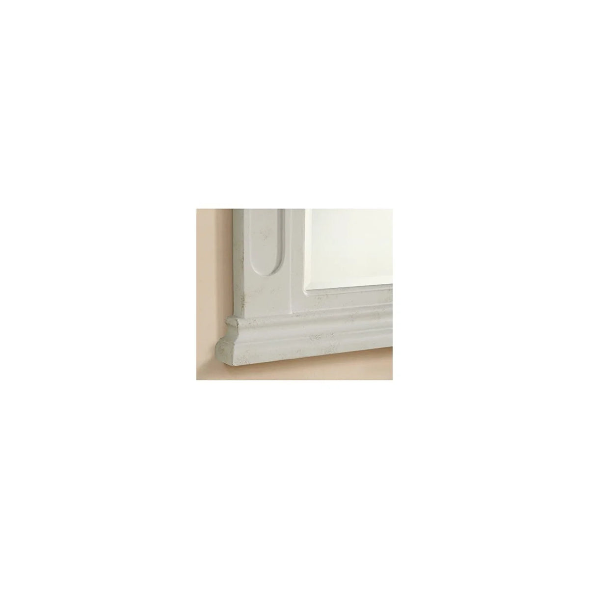 32 in. Traditional Mirror in Antique Beige