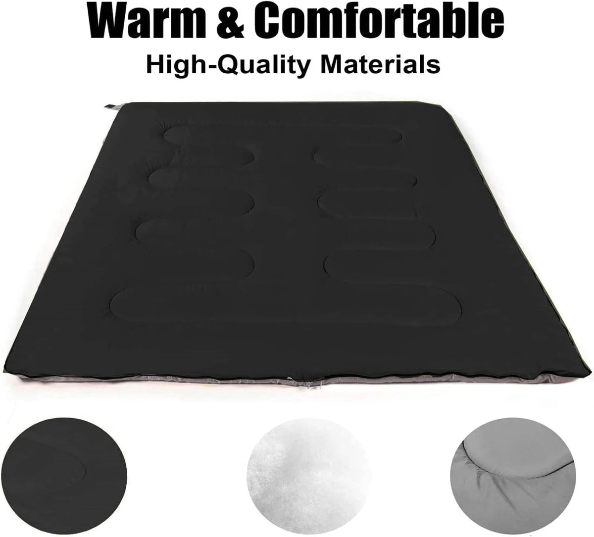 10 Pack Bulk Wholesale of Cold Weather Envelope Sleeping Bags for Adults, Kids, Homeless, Camping, Indoors, Outdoors - 10 Count Sleeping Bags in Black, Navy Blue, Forest Green, Red - 71"L x 30"W