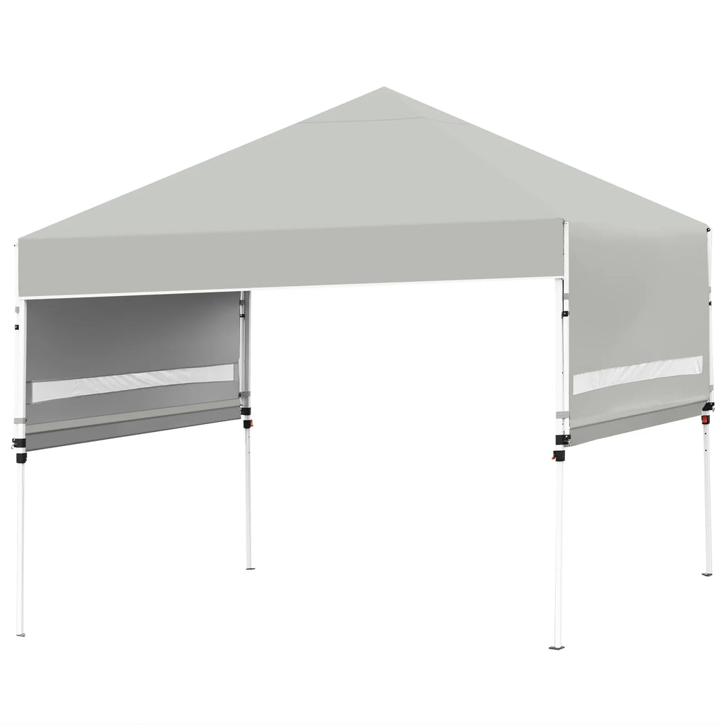 Patiojoy 10x17ft Pop up Canopy  3 Height Adjustment Folding Tent with Roller Bag White