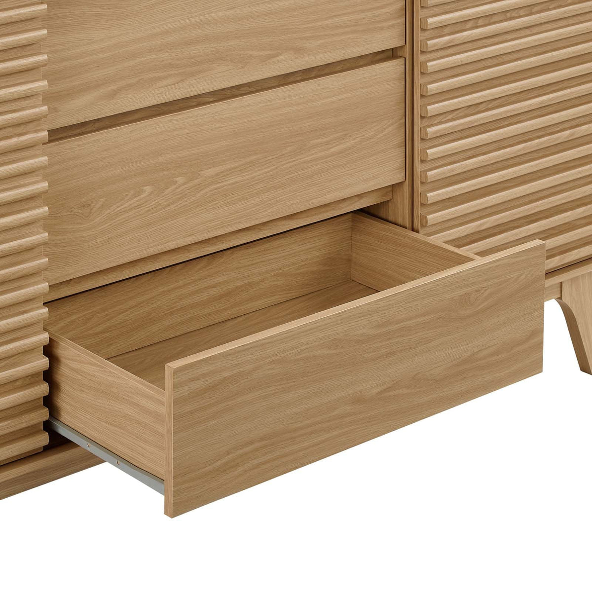 Modway Render 63" Sideboard Buffet Table or TV Stand in Oak