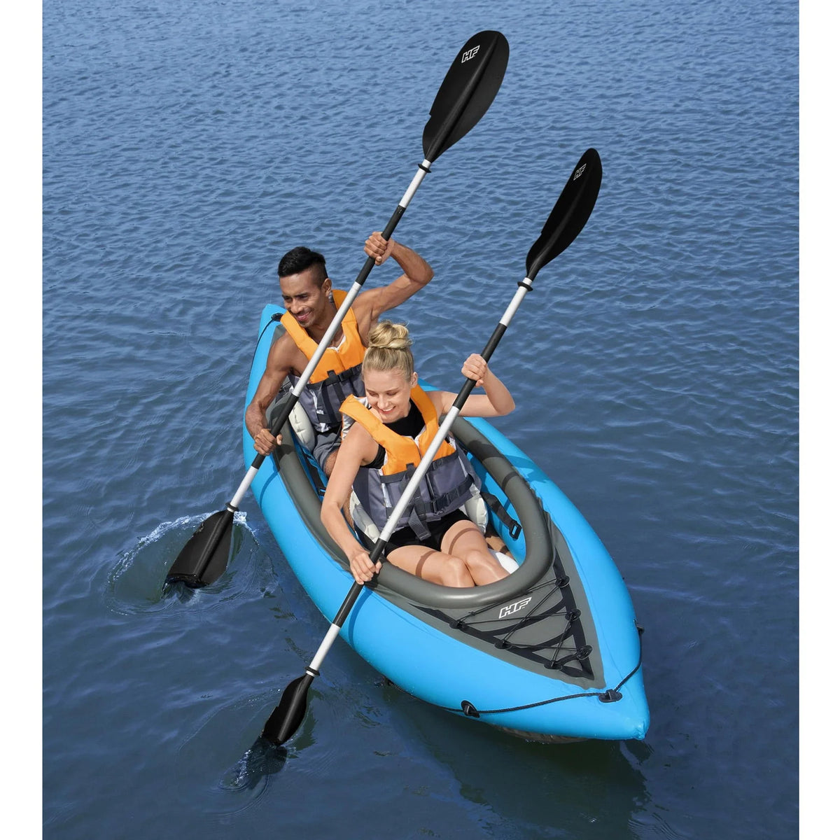 Hydro-Force Cove Champion X2 Inflatable Kayak - Two-Person Kayak Set (10�?0�?Long)