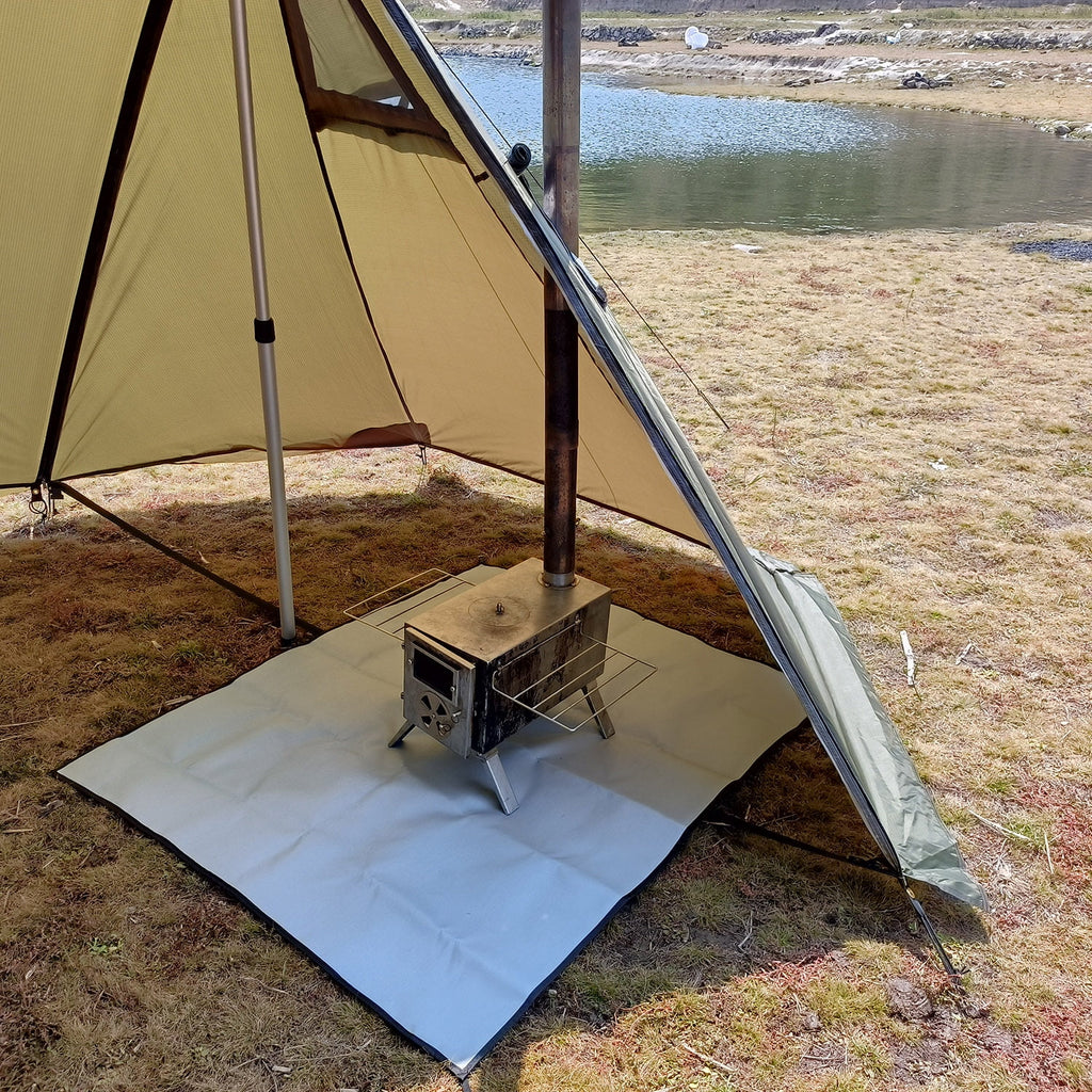 Top Lander 4 Person Tents for Camping Waterproof with Two Porch Hot Tent Bushcraft Shelter 4 Season Family Tent