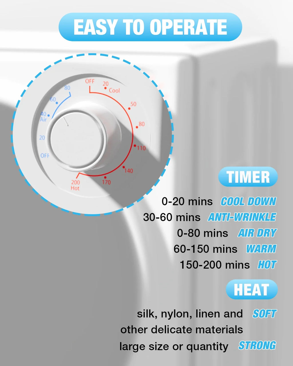TABU Washer and Dryer Set, 17.6LBS Full Automatic Washing Machine & 8.8LBS Portable Dryer (Gray&White)