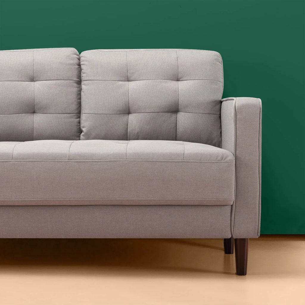 Zinus Benton 2-Seater Loveseat, Stone Grey