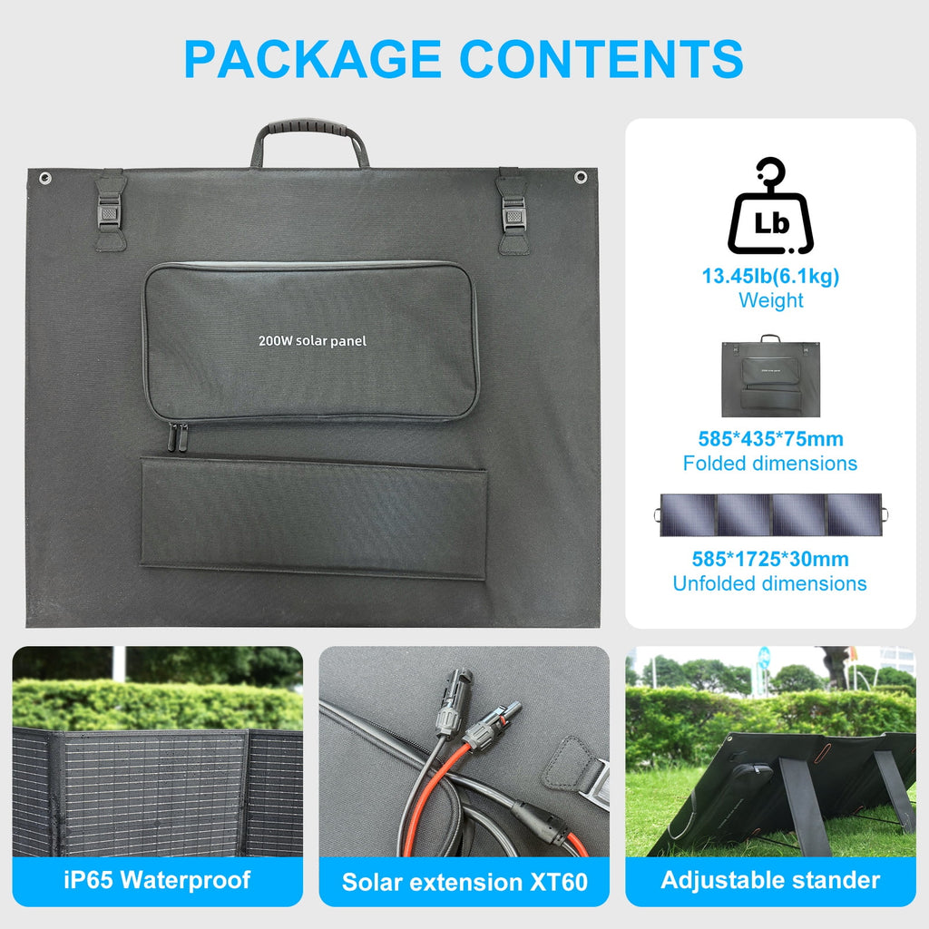 SolarPlay Portable Power Station, 2500W/2304Wh Large Capacity Solar Generator, with 400W Solar Panel, 4 AC Outlets (5000W Peak), Emergency Power Station for Home, Camping, Outdoor Battery Backup