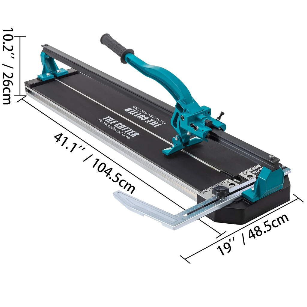 VEVOR Tile Cutter 31 Inch,Manual Tile Cutter Single Rail with Precise Laser Positioning, Alloy Cutter Wheel with Ergonomic Handle, Accurate Rulers, For Large Tile 0.24\"-0.59\" Thickness