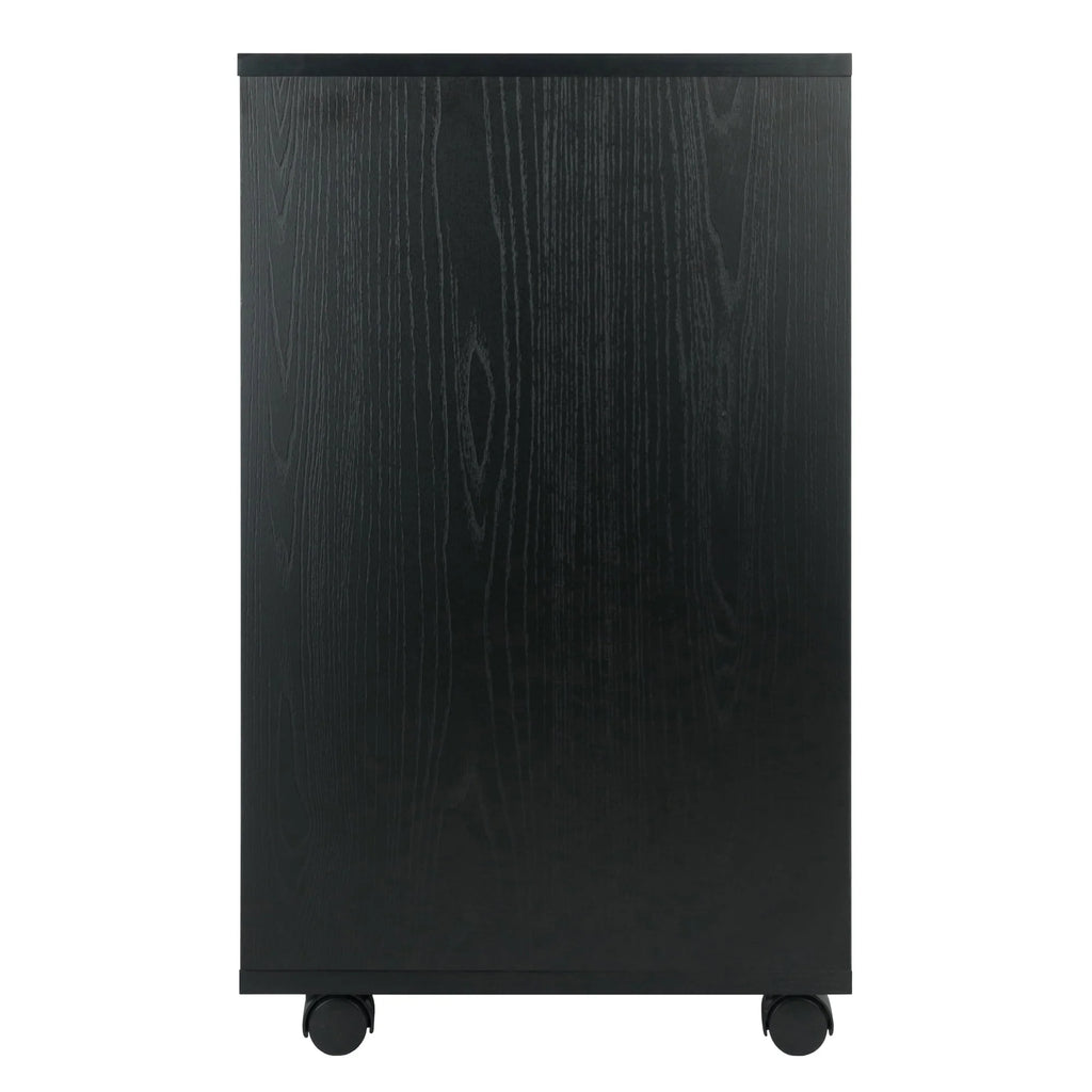 Winsome Halifax 5-Drawer Mobile Cabinet 20519, Black Finish
