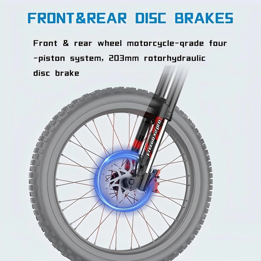 40MPH Electric Bicycle,Dual-Mode Electric Dirt Bike 3000W(Peak)Freego Nova3 Electric Motorcycle Bike for Adults,Mid-Drive Motor, 60V/25Ah Battery,17x3.15 Tire Full Suspension Hydraulic Brake