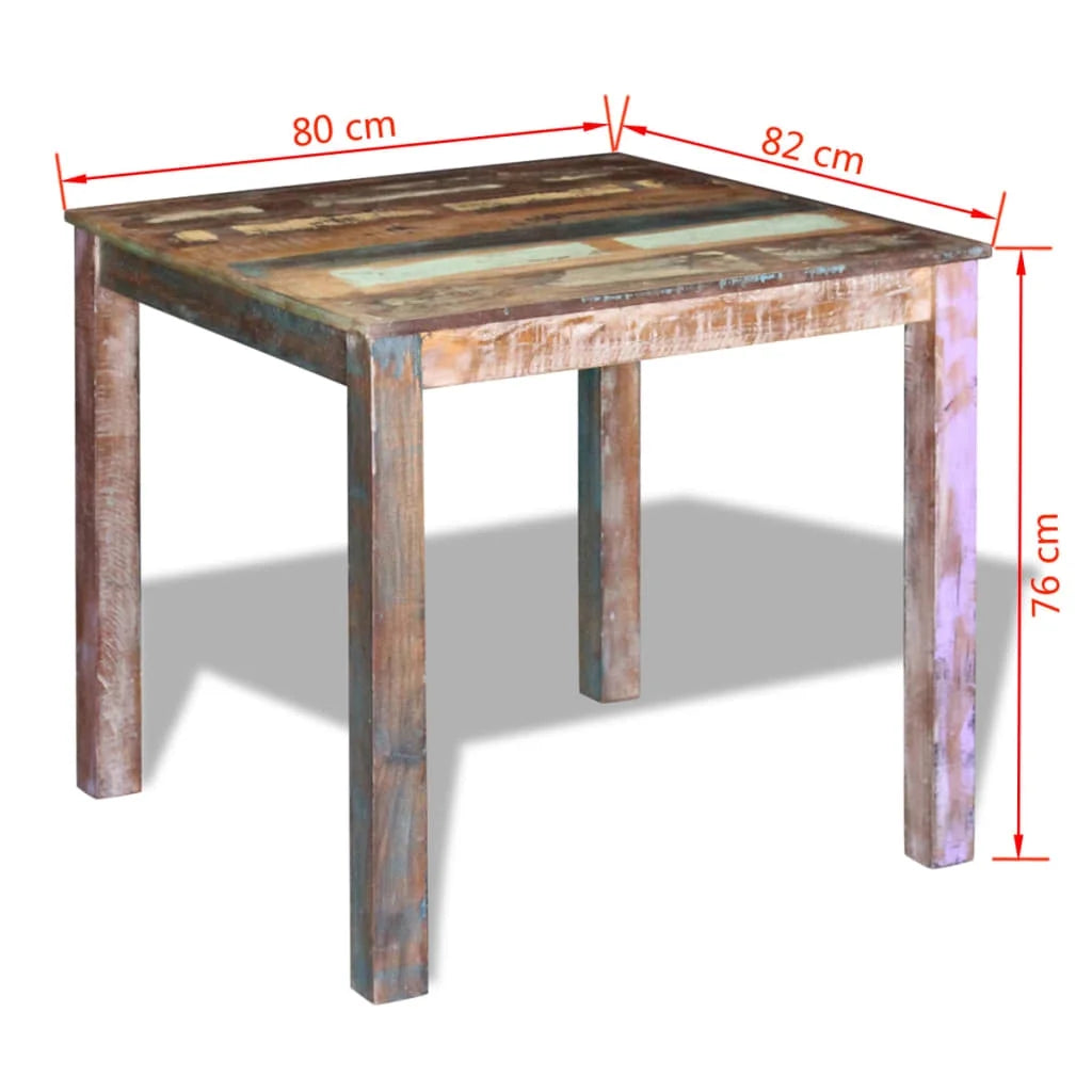 vidaXL Dining Table Kitchen Table Home Dining Room Table Solid Reclaimed Wood