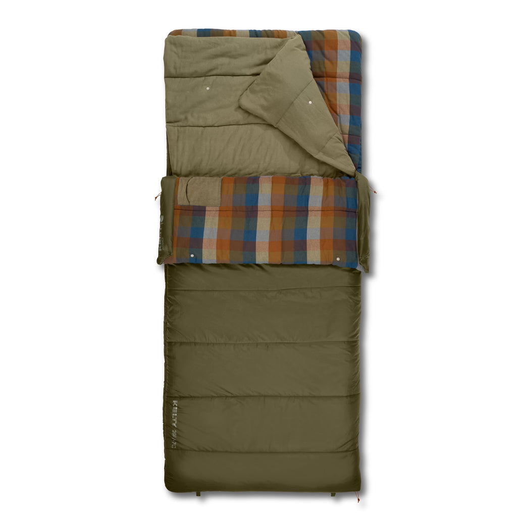 Kelty | Wayback 20�� Degree Burnt Olive - Organic Flannel, Eco Insulation