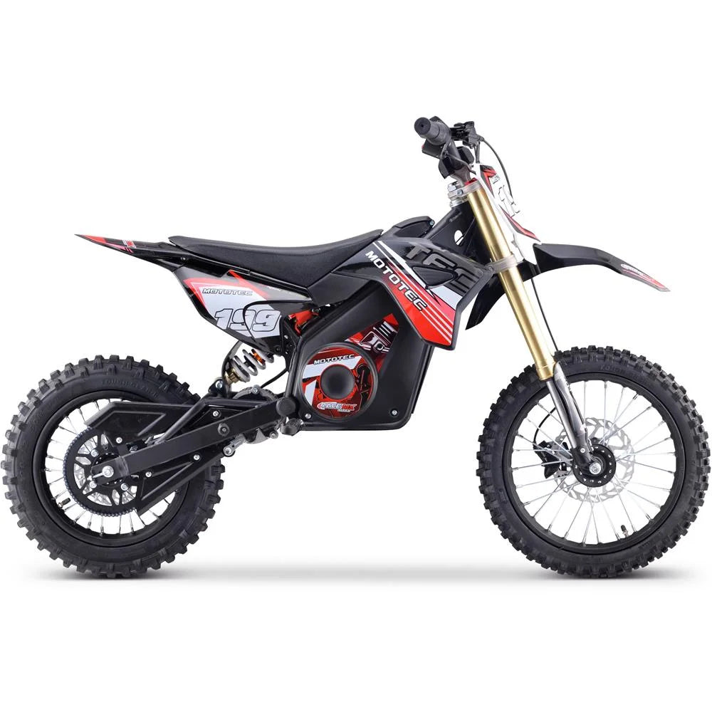 MotoTec 48v Pro Electric Dirt Bike 1800w Lithium Green