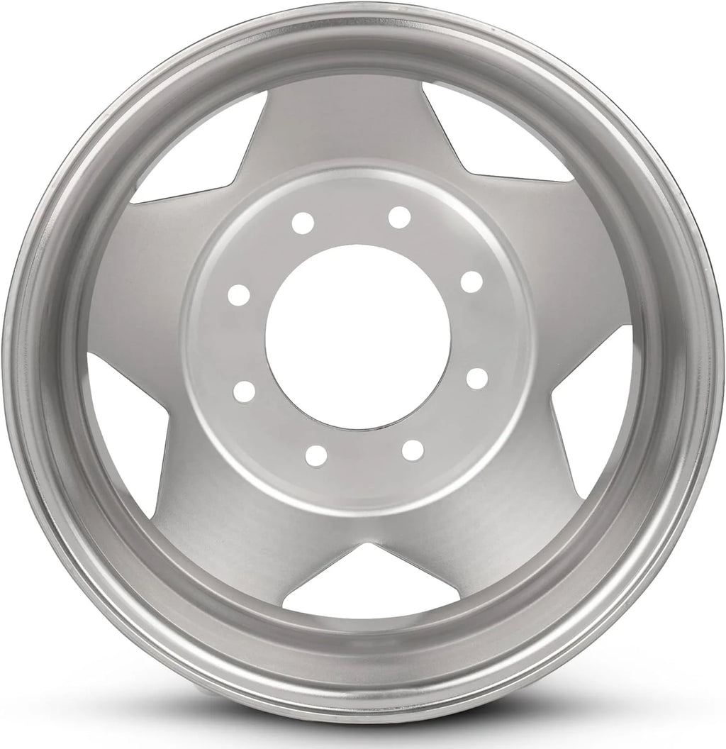 For 1999-2004 Ford F350 16 Inch Machined with Clear Coat Silver Rim - OE Direct Replacement - Road Ready Car Wheel