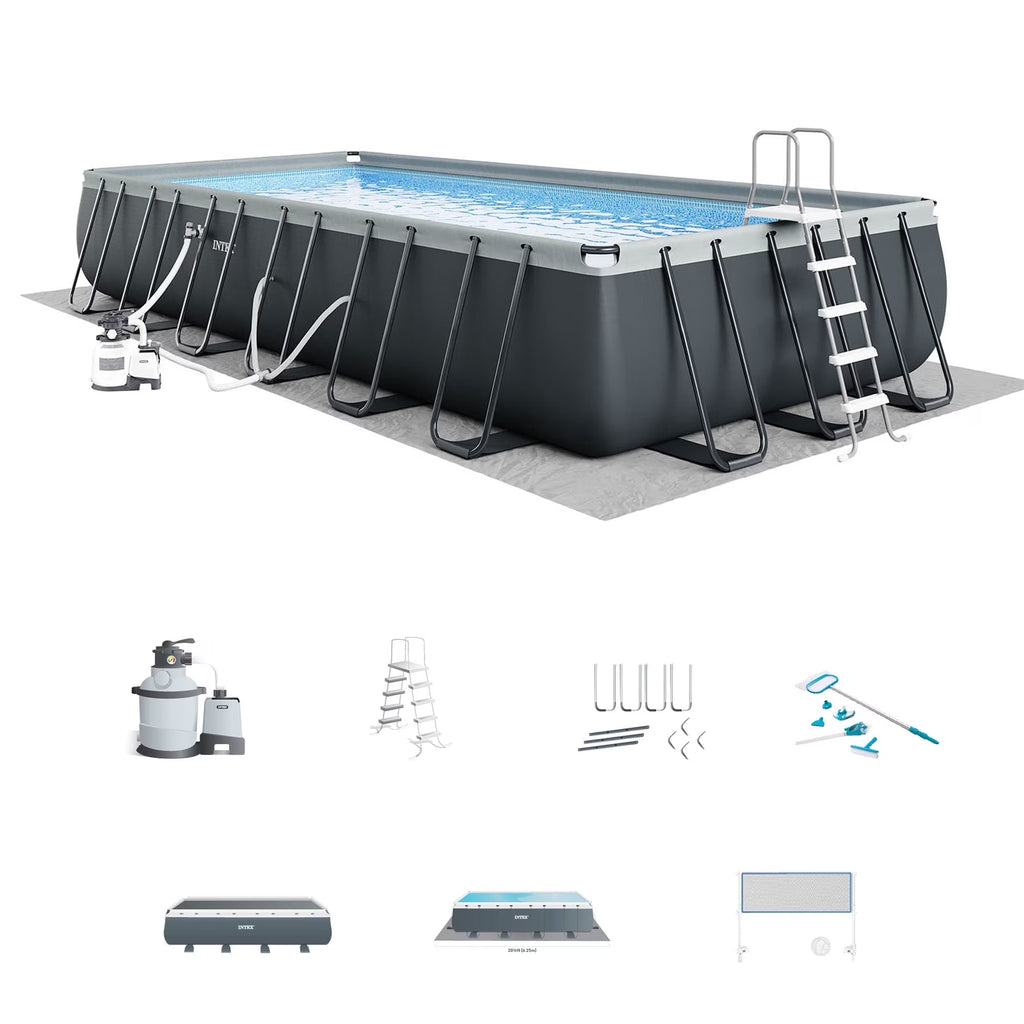 INTEX Ultra XTR 24' x 12' x 52" Above Ground Swimming Pool Set w/ Pump