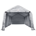 10x15x8ft Heavy Duty Portable Garage Tent Canopy Carport with Roll-up Zipper Door & Ventilated Windows for Car, Motorcycle, Bike, Outdoor Storage