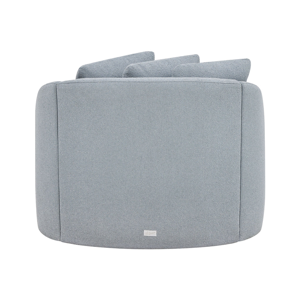 Beautiful Drew Accent Chair by Drew Barrymore, Cream Boucle
