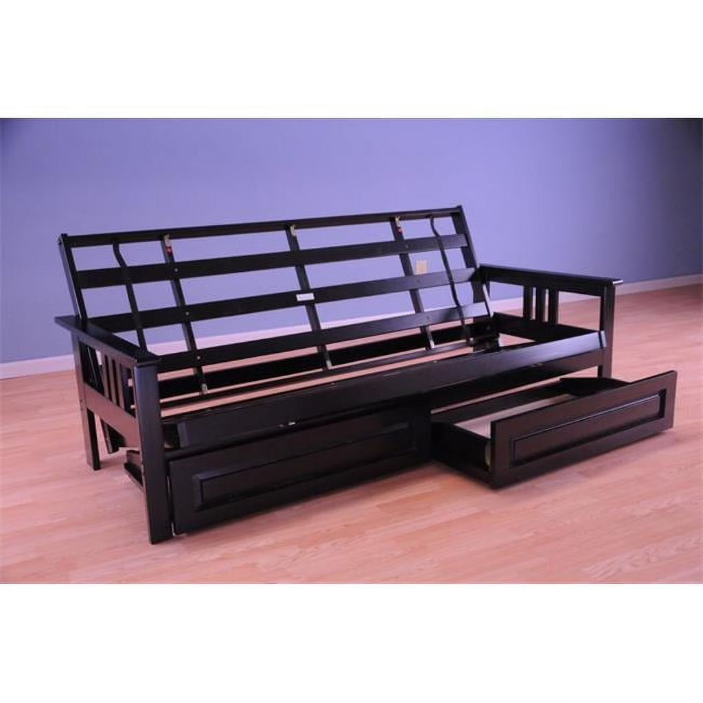Kodiak Furniture Monterey Full Solid Wood Frame with Storage in Brown/Butternut