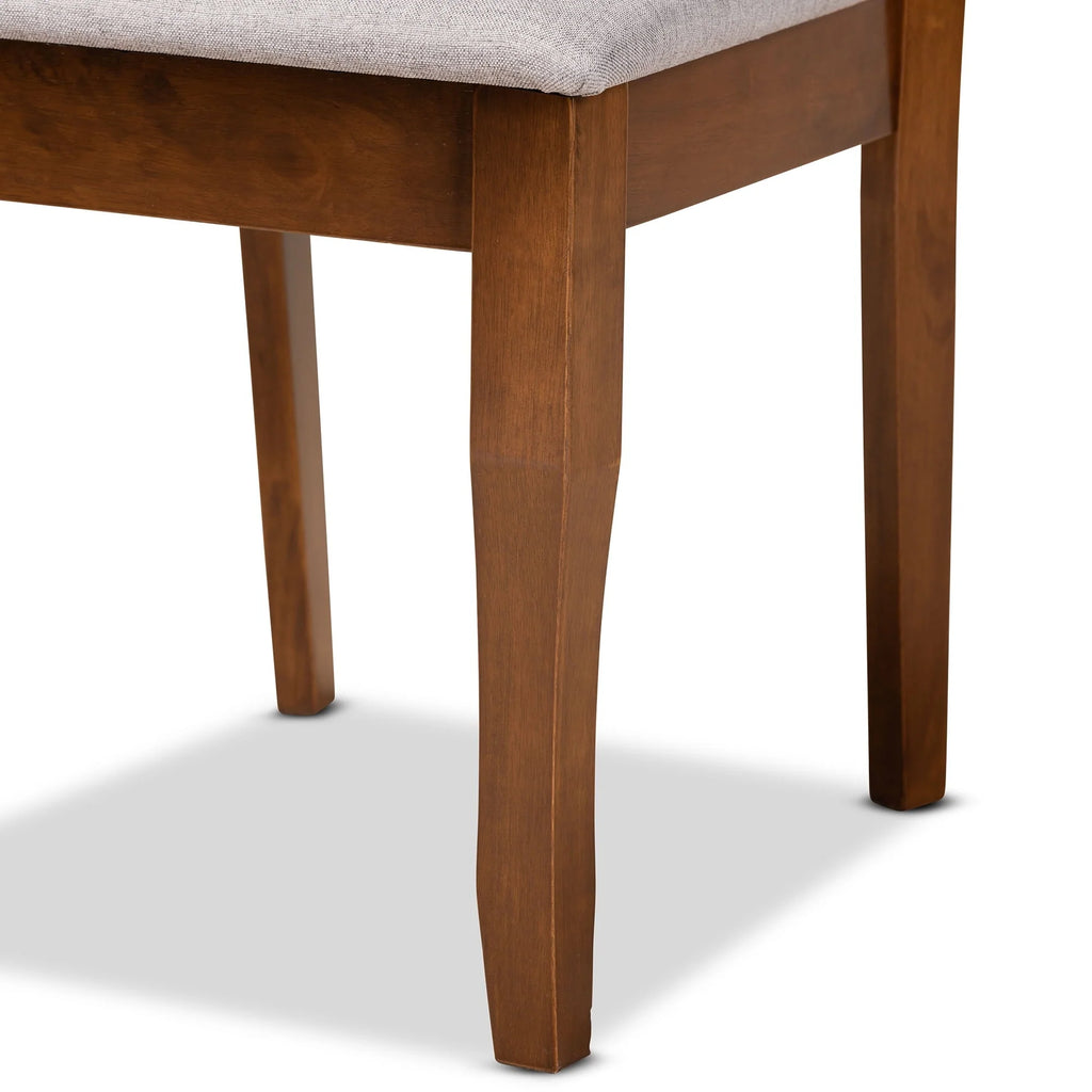 Baxton Studio Mael Dining Chair, Set of 2, Grey