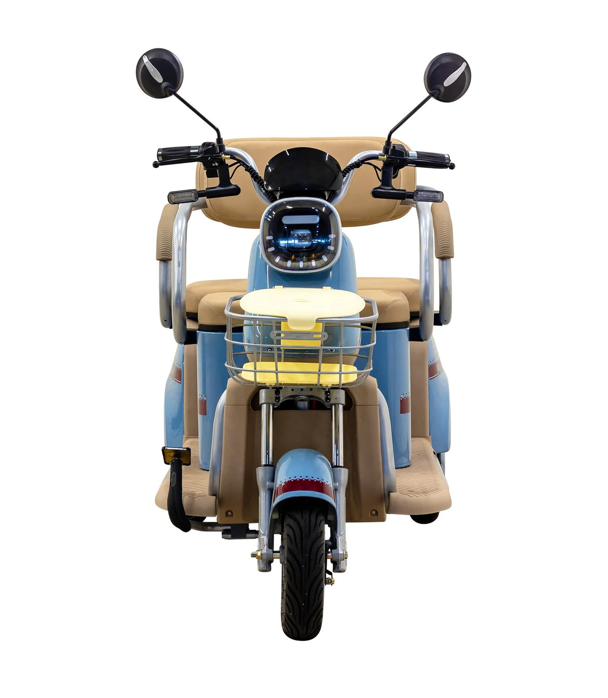 Massimo MGC E-Trike 3-Wheel Electric Cart �C 17 MPH, 2-Seater Adult Scooter �C Blue