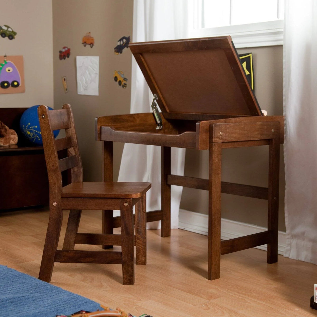 Lipper International Chalkboard Kids Desk and Chair Set