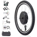 Ktaxon 48V 1000W Electric Bicycle Motor Kit, 26" Front Wheel E-Bike Conversion Kit w/ LCD Display (without Battery)