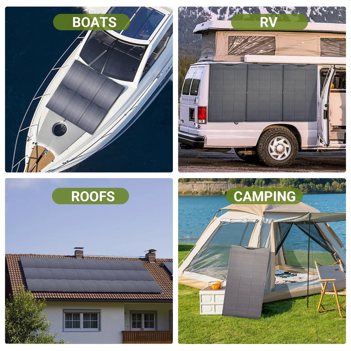 ALLPOWERS R2500 2016Wh Portable Solar Generator Kit with 100W Monocrystalline Flexible Solar Panel