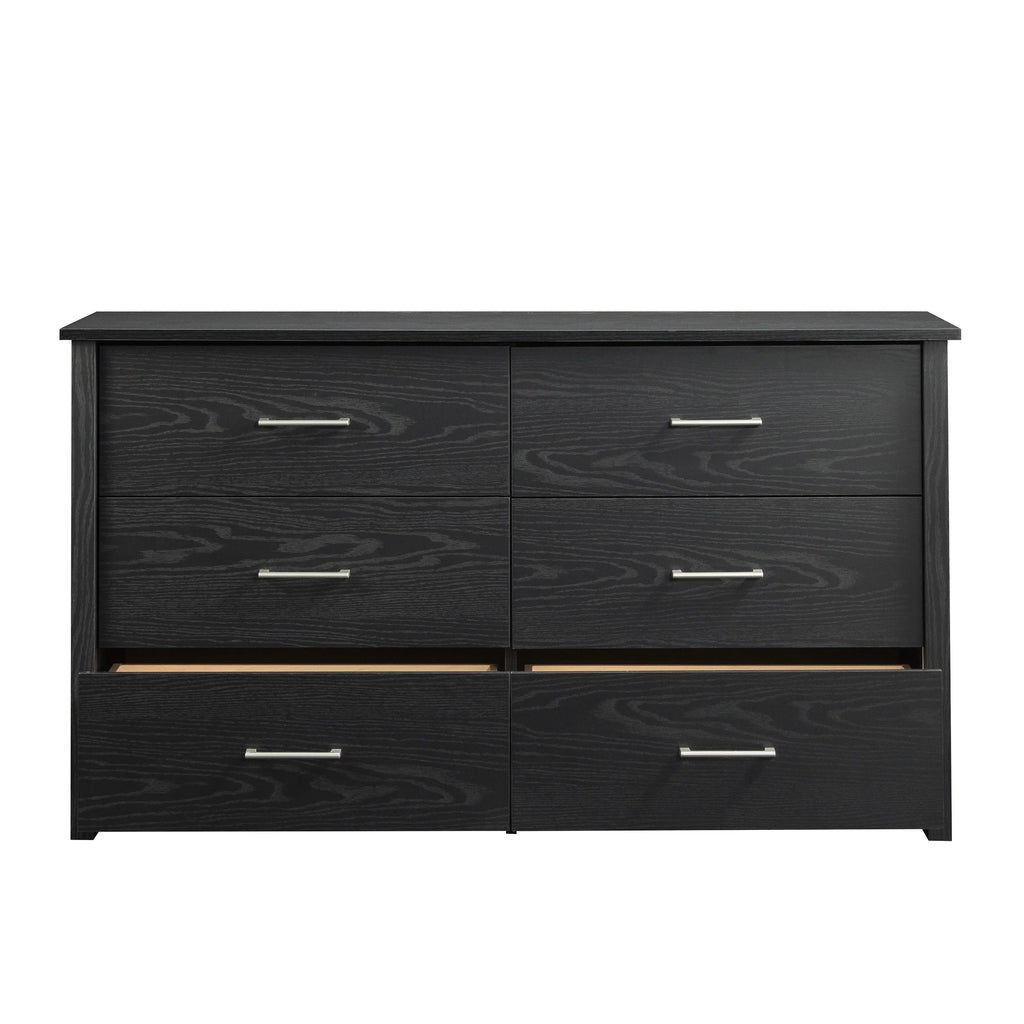 Mainstays Hillside 6-Drawer Dresser, Soft White Finish