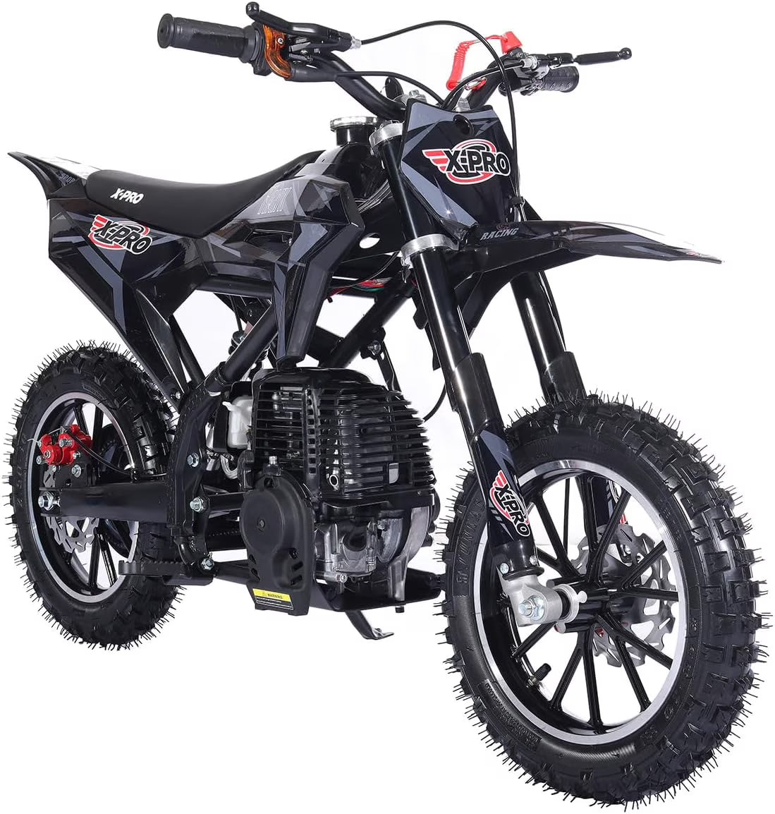 X-Pro Brand New Upgraded Hawk 40cc Gas Powered 4 Stroke Mini Pit Dirt Bike with Pull Start for kids 10" Wheels