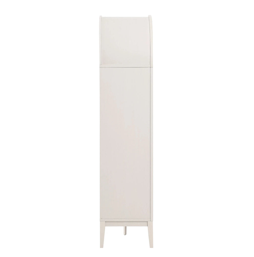 Modway Nolan 74" Tall Arched Storage Display Cabinet Bookshelf in Black