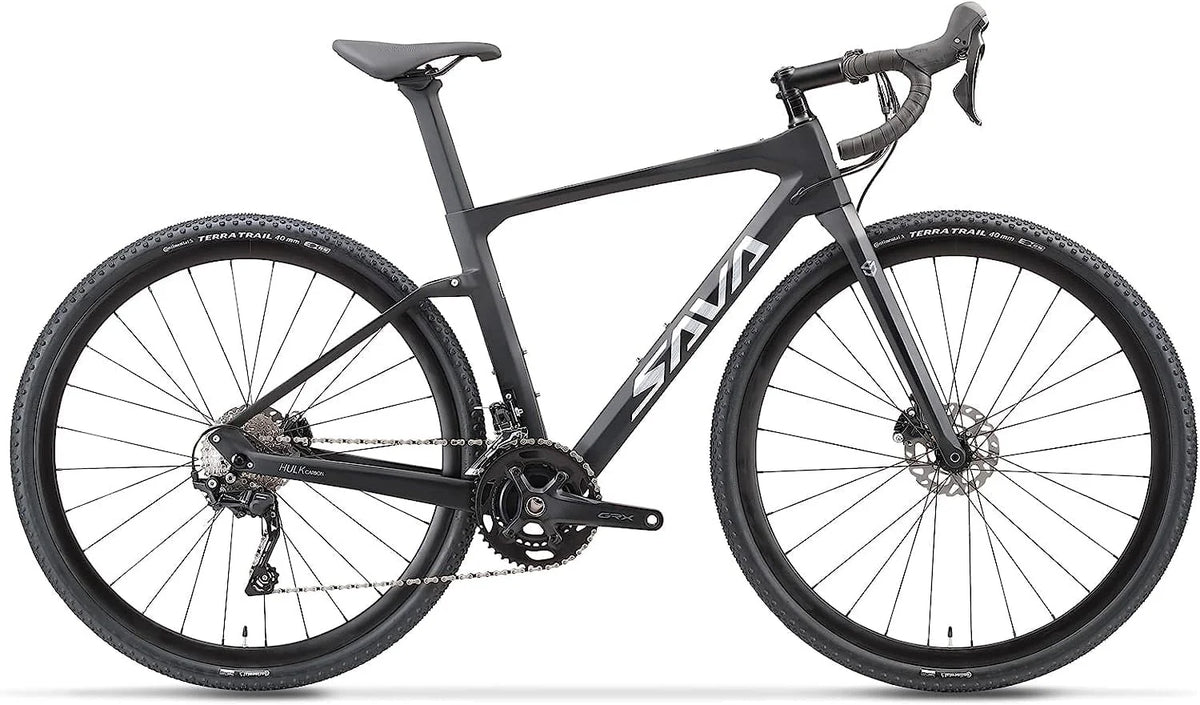 SAVADECK Carbon Gravel Road Bike,T800 Carbon Gravel Dis Brake Bicycle with Professional Adventure Shimano GRX400 20 Speed Groupset and Extra Wide Tires 700CX40C for Various Road.
