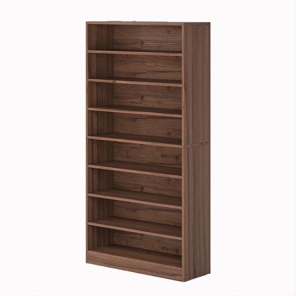 Hommoo Modern Wood Freestanding Shoe Cabinet, 8 Tiers 40-45 Pairs Shoe Storage Rack Organizer for Entryway, Gray