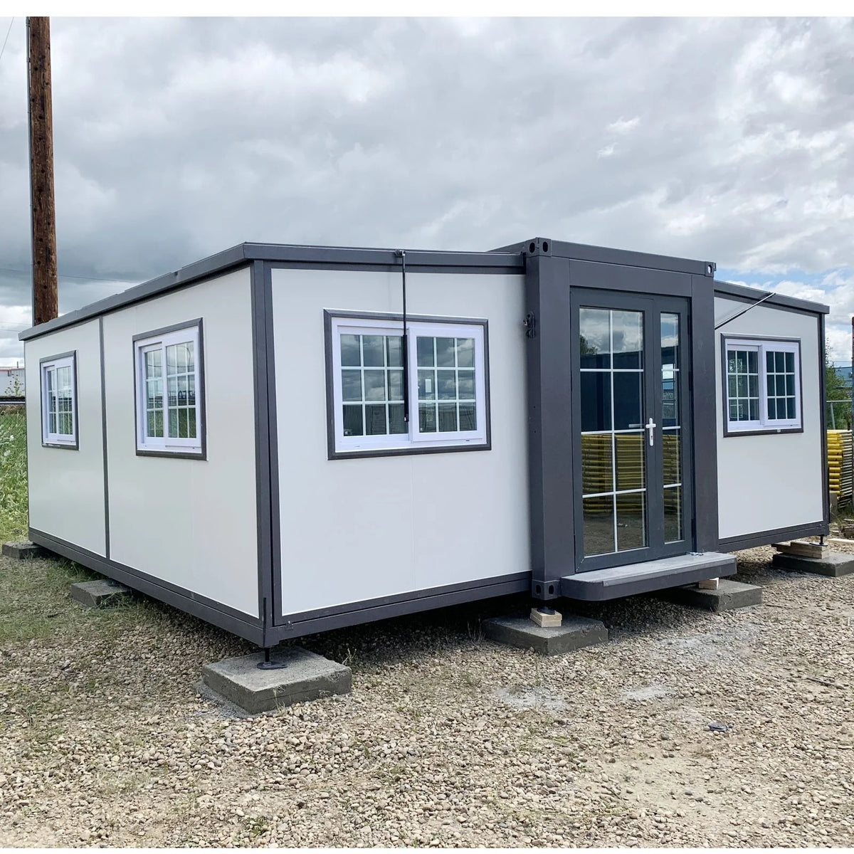 Portable Mobile Expandable Prefab House 15 x 20ft,Exquisitely Designed Modern Villa Prefab House for Live,Work