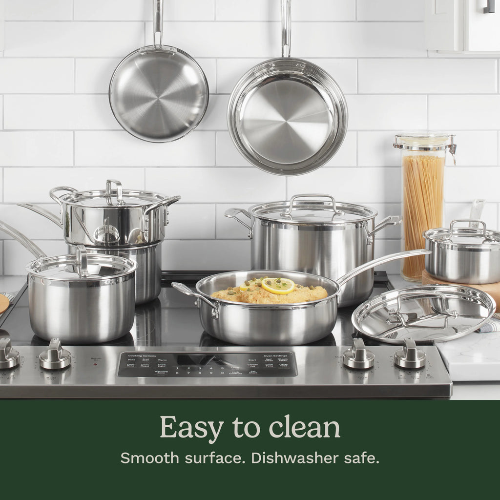 Cuisinart MultiClad Pro Triple Ply 12-Piece Stainless Steel Cookware Set
