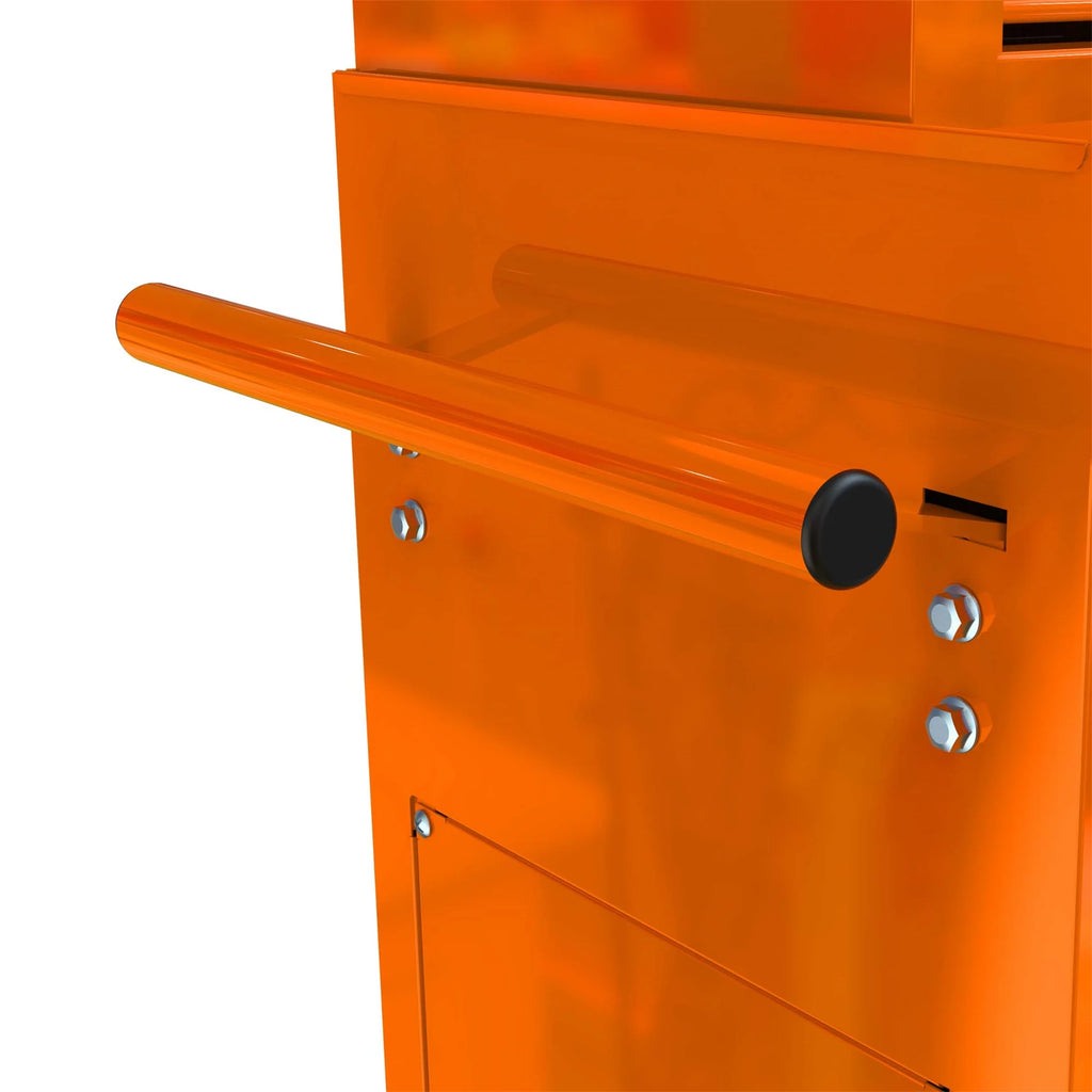 Aukfa Tool Chest, 2 in 1 Steel Rolling Tool Box & Cabinet On Wheels for Garage, 8-Drawer, Orange